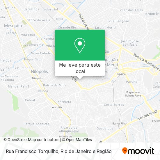 Rua Francisco Torquilho mapa
