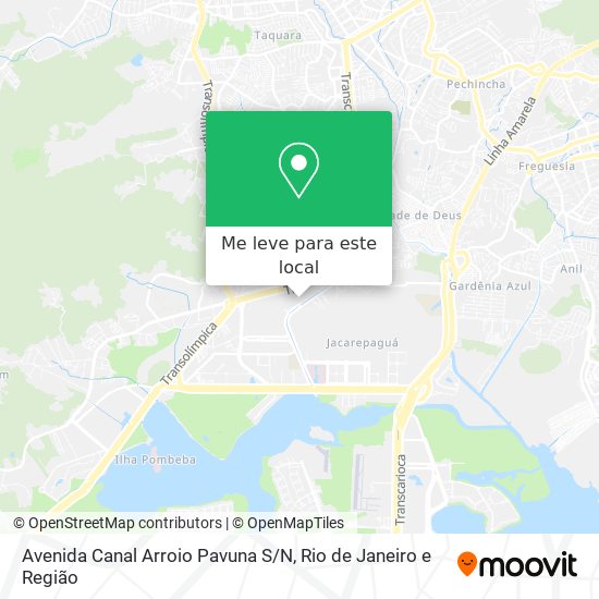 Avenida Canal Arroio Pavuna S / N mapa