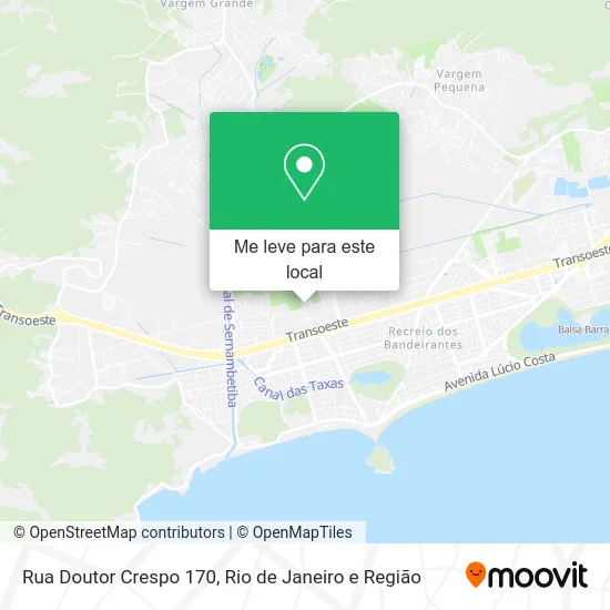 Rua Doutor Crespo 170 mapa