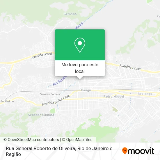 Rua General Roberto de Oliveira mapa