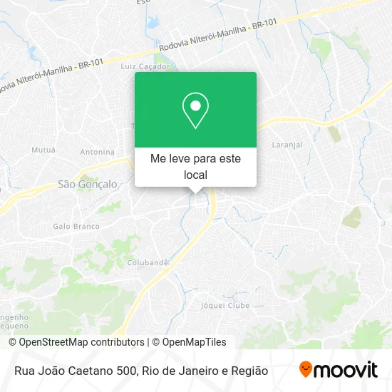 Rua João Caetano 500 mapa