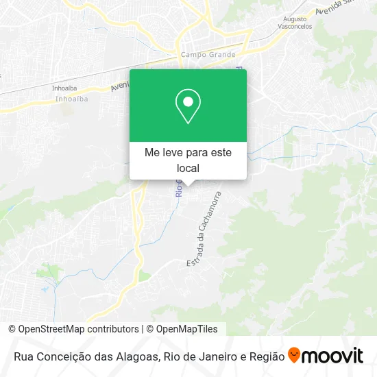 Rua Conceição das Alagoas mapa