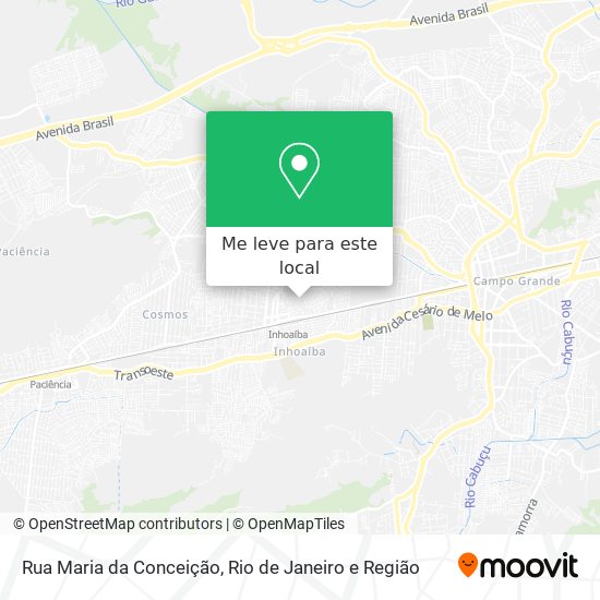 Rua Maria da Conceição mapa