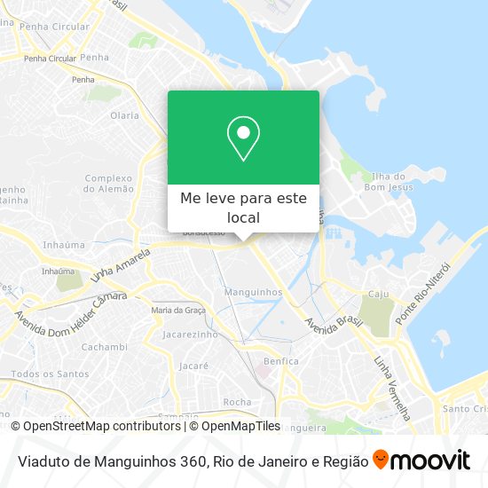 Viaduto de Manguinhos 360 mapa