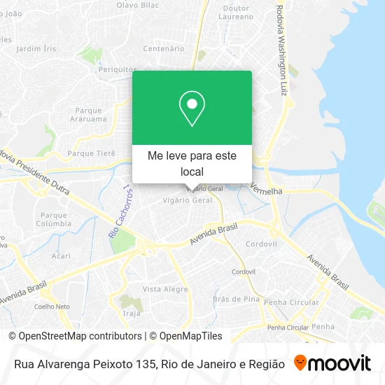 Rua Alvarenga Peixoto 135 mapa
