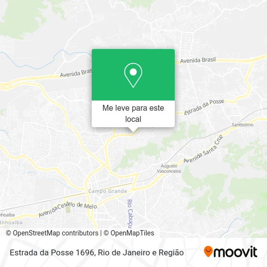 Estrada da Posse 1696 mapa