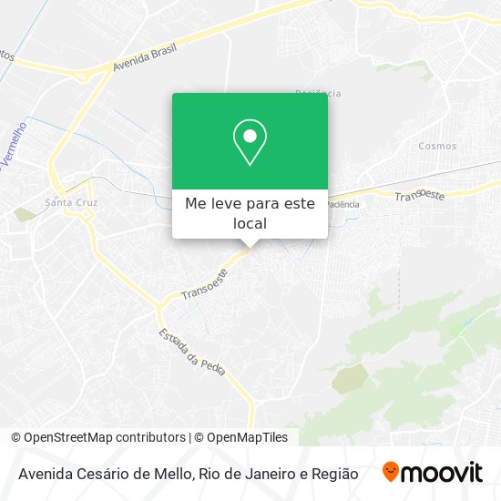 Avenida Cesário de Mello mapa