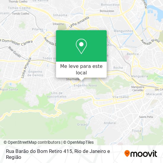 Rua Barão do Bom Retiro 415 mapa