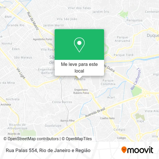 Rua Palas 554 mapa