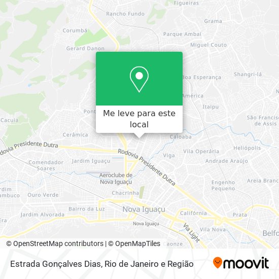 Estrada Gonçalves Dias mapa