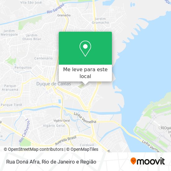 Rua Doná Afra mapa