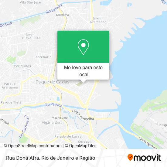 Rua Doná Afra mapa