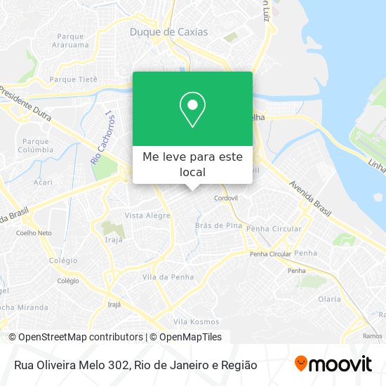 Rua Oliveira Melo 302 mapa