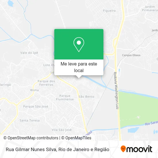 Rua Gilmar Nunes Silva mapa