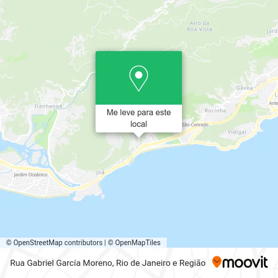 Rua Gabriel García Moreno mapa