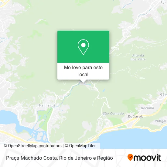 Praça Machado Costa mapa