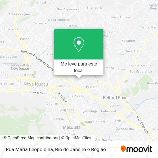 Rua Maria Leopoldina mapa