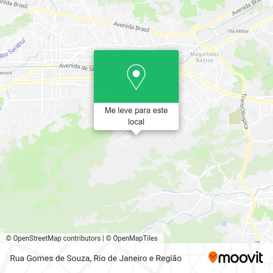 Rua Gomes de Souza mapa