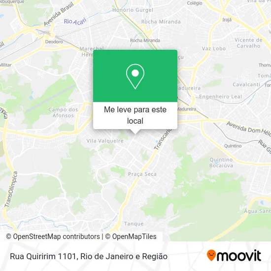 Rua Quiririm 1101 mapa