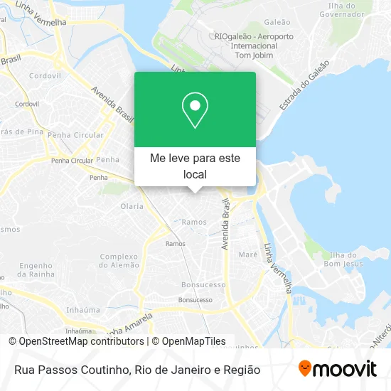 Rua Passos Coutinho mapa