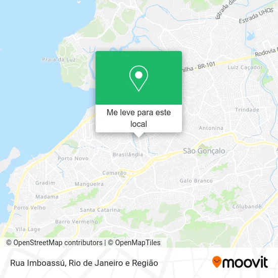 Rua Imboassú mapa