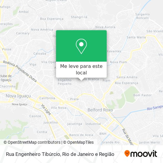 Rua Engenheiro Tibúrcio mapa