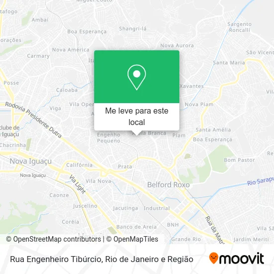 Rua Engenheiro Tibúrcio mapa