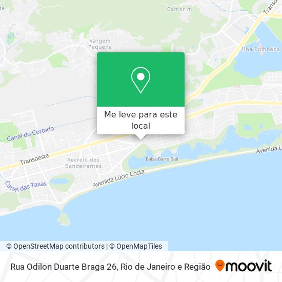 Rua Odilon Duarte Braga 26 mapa