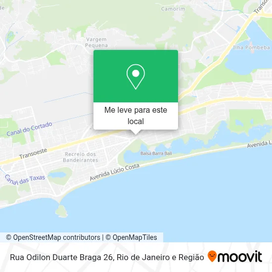 Rua Odilon Duarte Braga 26 mapa