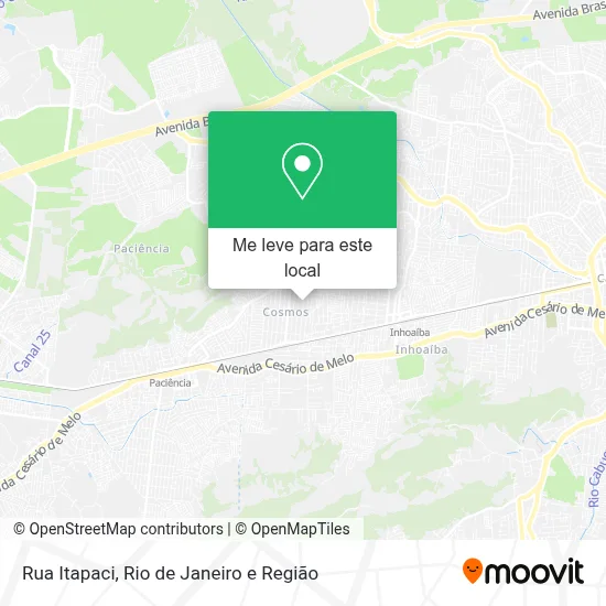 Rua Itapaci mapa