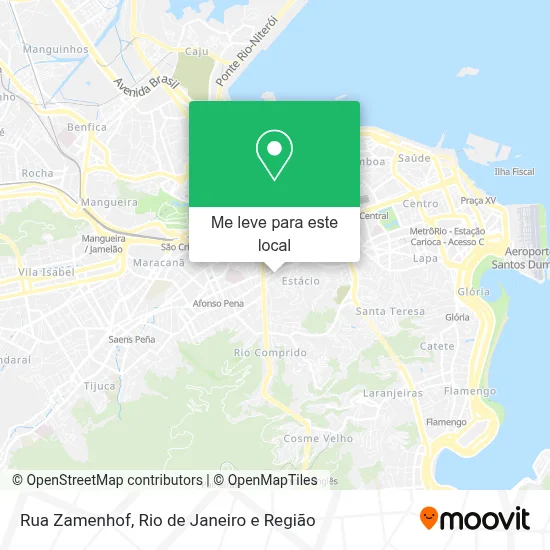 Rua Zamenhof mapa