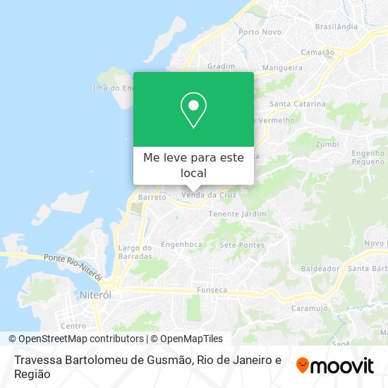 Travessa Bartolomeu de Gusmão mapa