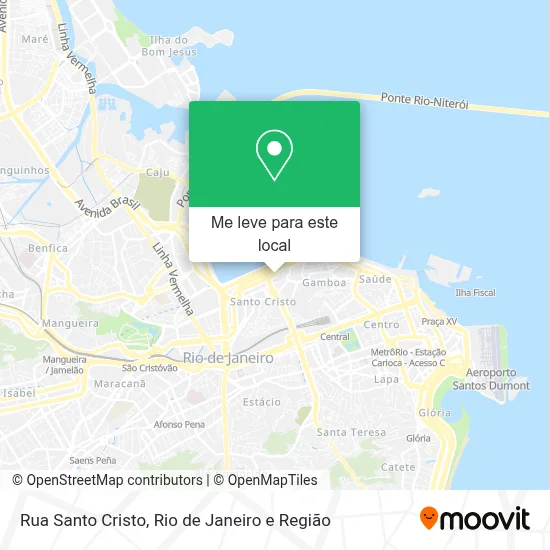 Rua Santo Cristo mapa
