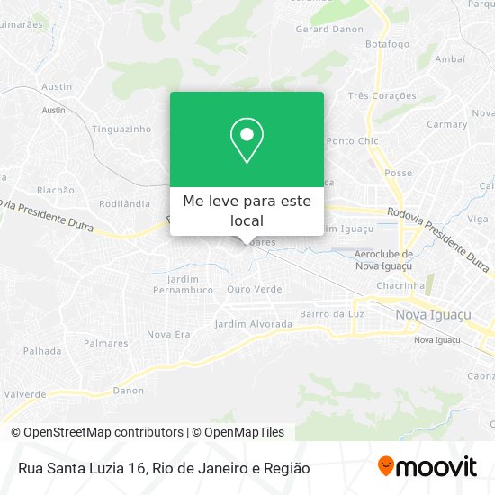 Rua Santa Luzia 16 mapa