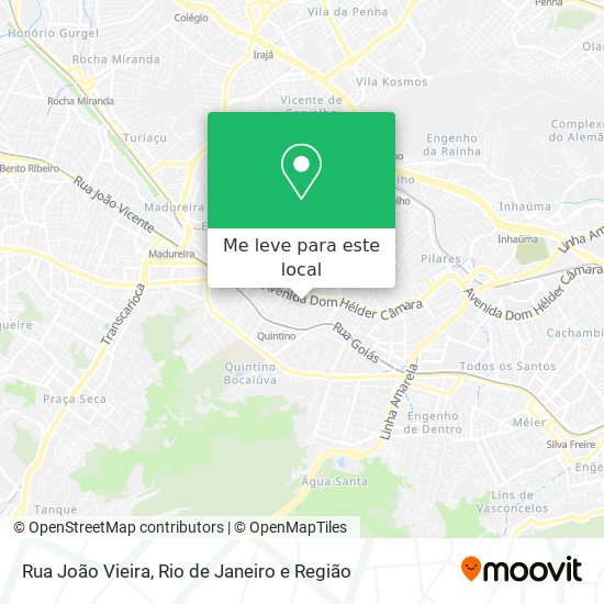 Rua João Vieira mapa