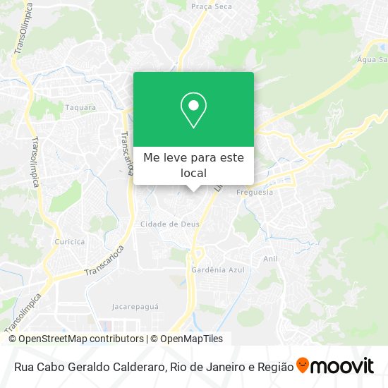 Rua Cabo Geraldo Calderaro mapa