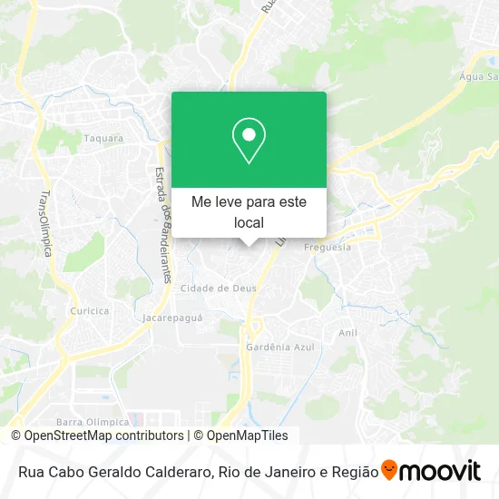 Rua Cabo Geraldo Calderaro mapa