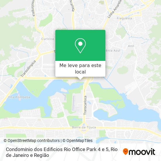 Condomínio dos Edificios Rio Office Park 4 e 5 mapa