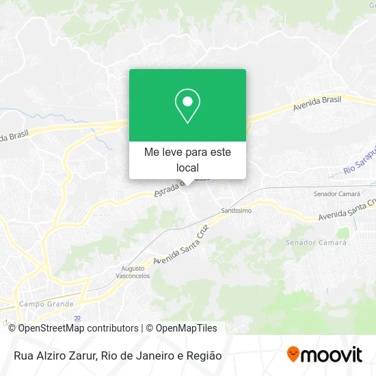Rua Alziro Zarur mapa