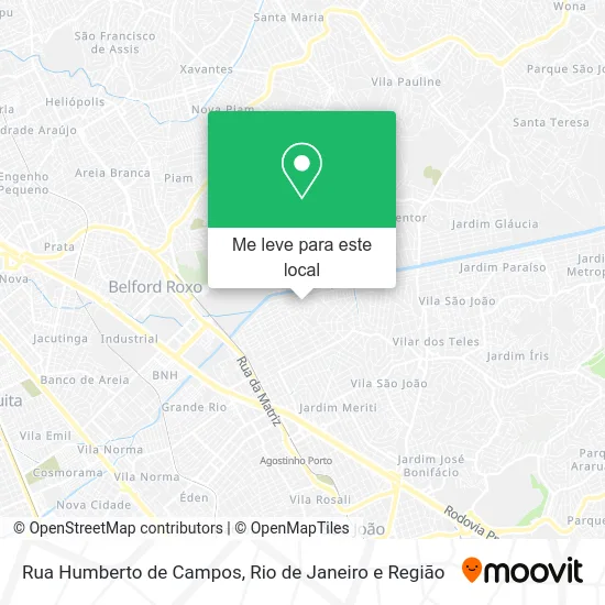 Rua Humberto de Campos mapa