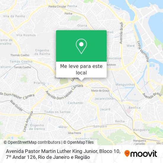 Avenida Pastor Martin Luther King Junior, Bloco 10, 7º Andar 126 mapa
