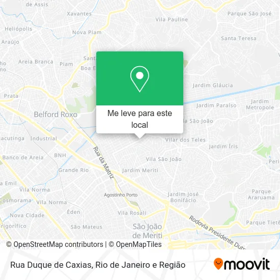 Rua Duque de Caxias mapa