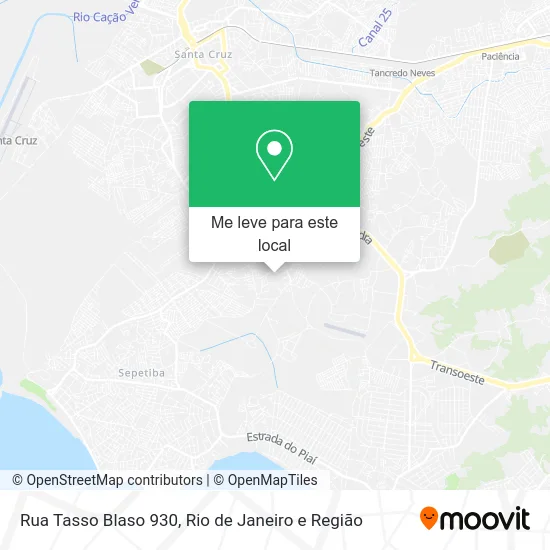 Rua Tasso Blaso 930 mapa