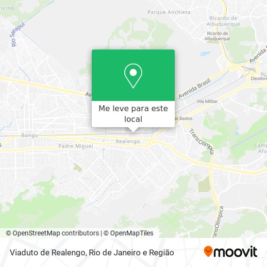 Viaduto de Realengo mapa