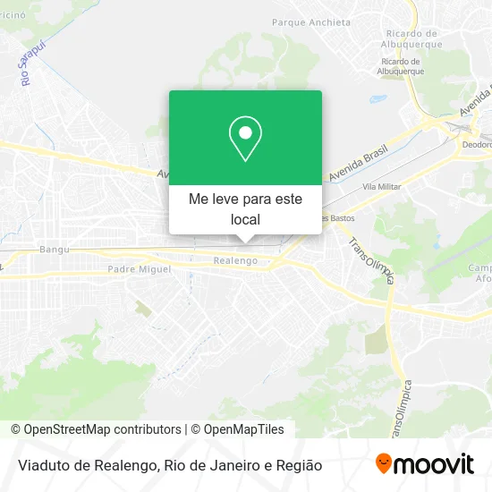 Viaduto de Realengo mapa