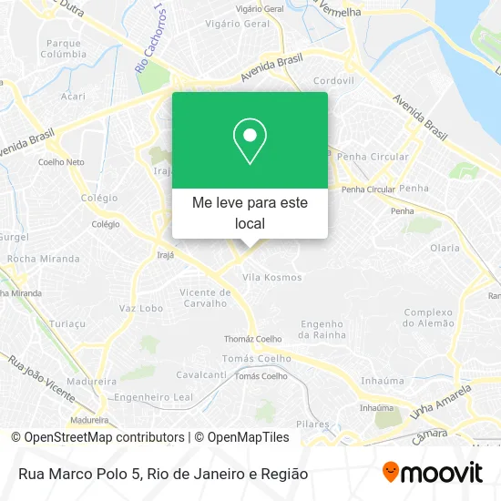 Rua Marco Polo 5 mapa
