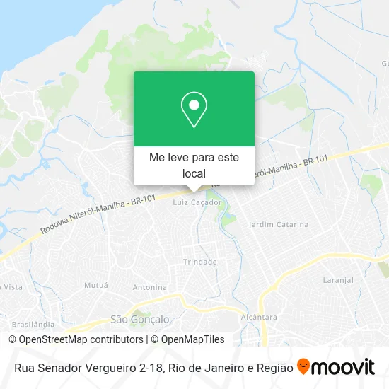 Rua Senador Vergueiro 2-18 mapa