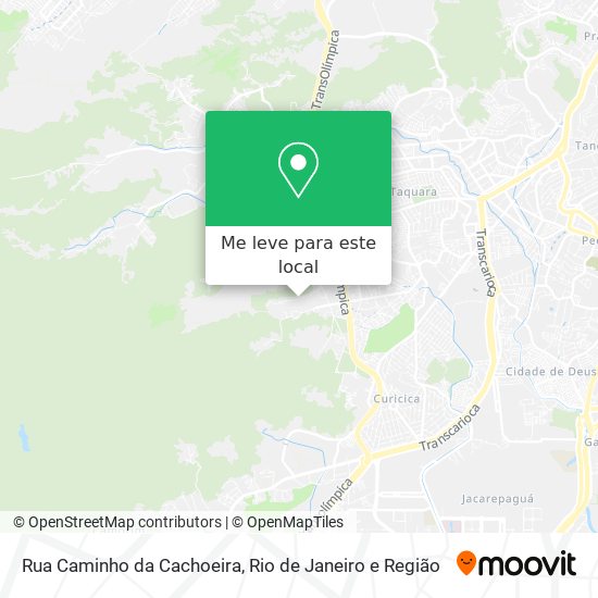 Rua Caminho da Cachoeira mapa