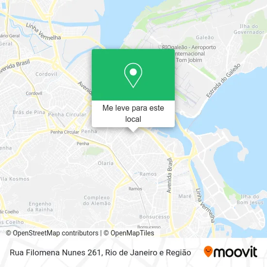 Rua Filomena Nunes 261 mapa