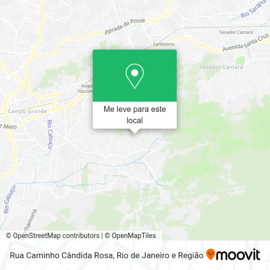 Rua Caminho Cândida Rosa mapa